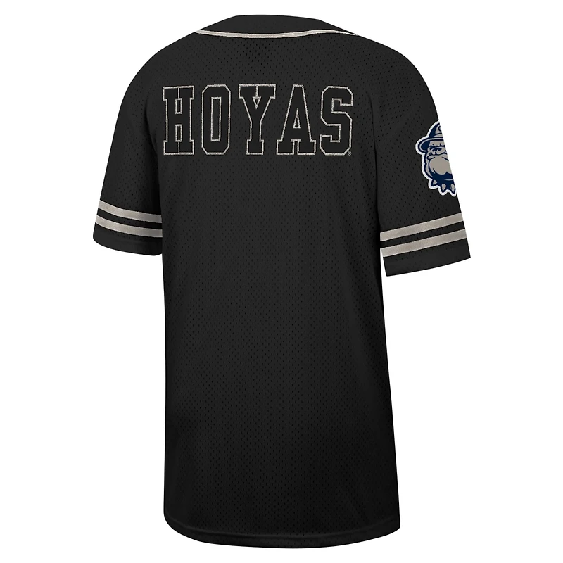 Colosseum Georgetown Hoyas Free Spirited Mesh Button-Up Baseball Jersey