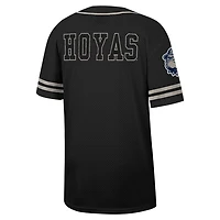 Colosseum Georgetown Hoyas Free Spirited Mesh Button-Up Baseball Jersey