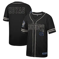 Colosseum Georgetown Hoyas Free Spirited Mesh Button-Up Baseball Jersey