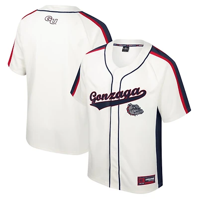 Colosseum Gonzaga Bulldogs Ruth Button-Up Baseball Jersey