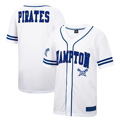 Colosseum Hampton Pirates Free Spirited Mesh Button-Up Baseball Jersey