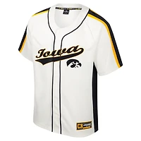 Colosseum Iowa Hawkeyes Ruth Button-Up Baseball Jersey