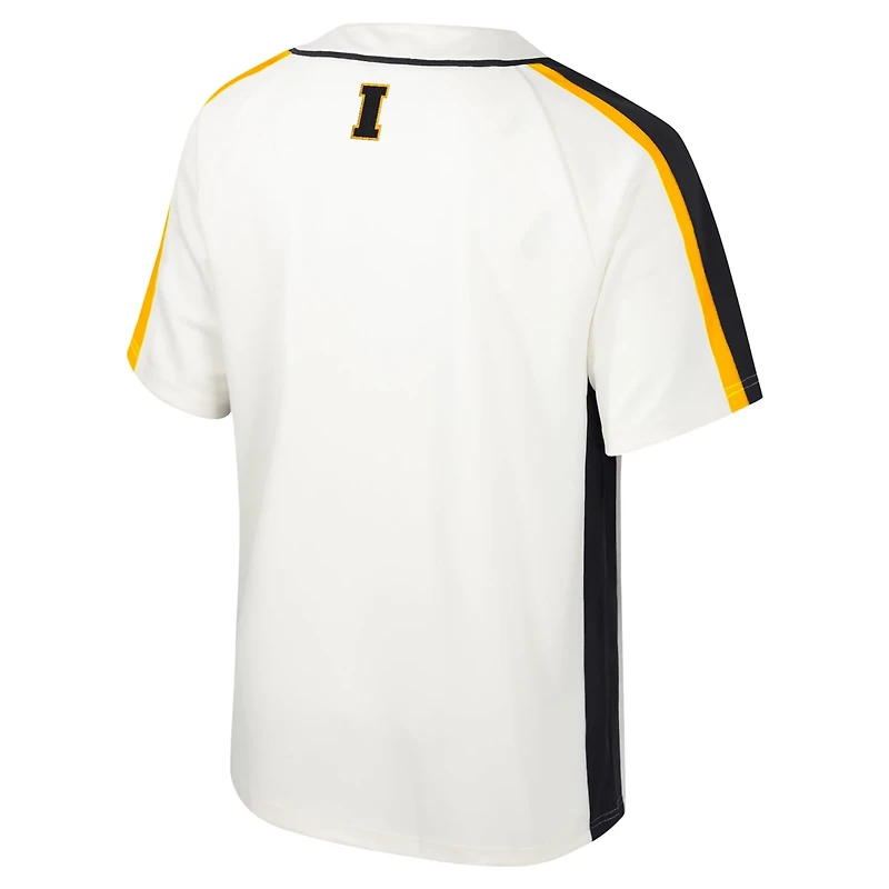 Colosseum Iowa Hawkeyes Ruth Button-Up Baseball Jersey