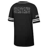Colosseum Michigan State Spartans Free Spirited Mesh Button-Up Baseball Jersey