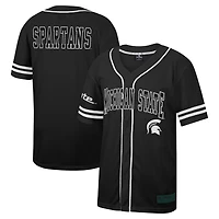 Colosseum Michigan State Spartans Free Spirited Mesh Button-Up Baseball Jersey