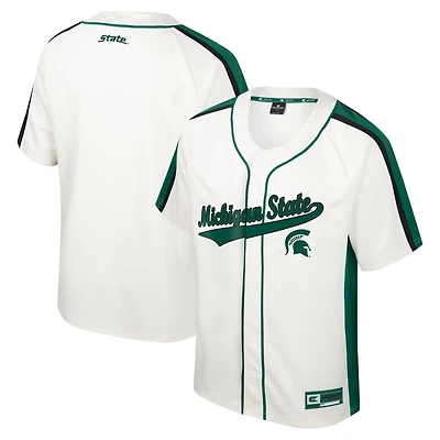 Colosseum Michigan State Spartans Ruth Button-Up Baseball Jersey