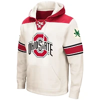 Colosseum Ohio State Buckeyes Big  Tall Hockey Lace-Up Pullover Hoodie