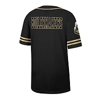 Colosseum Purdue Boilermakers Free Spirited Mesh Button-Up Baseball Jersey