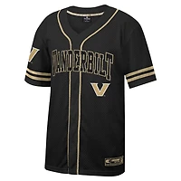 Colosseum Vanderbilt Commodores Free Spirited Mesh Button-Up Baseball Jersey