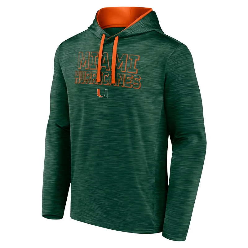 Fanatics Miami Hurricanes Athlete Poly Fleece Pullover Hoodie