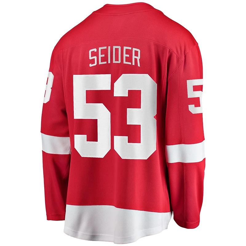 Fanatics Moritz Seider Detroit Wings Home Breakaway Player Jersey