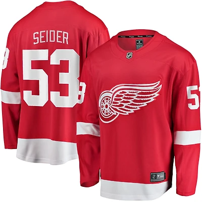 Fanatics Moritz Seider Detroit Wings Home Breakaway Player Jersey
