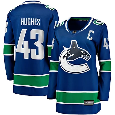 Fanatics Quinn Hughes Vancouver Canucks Home Breakaway Player Jersey