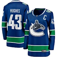 Fanatics Quinn Hughes Vancouver Canucks Home Breakaway Player Jersey