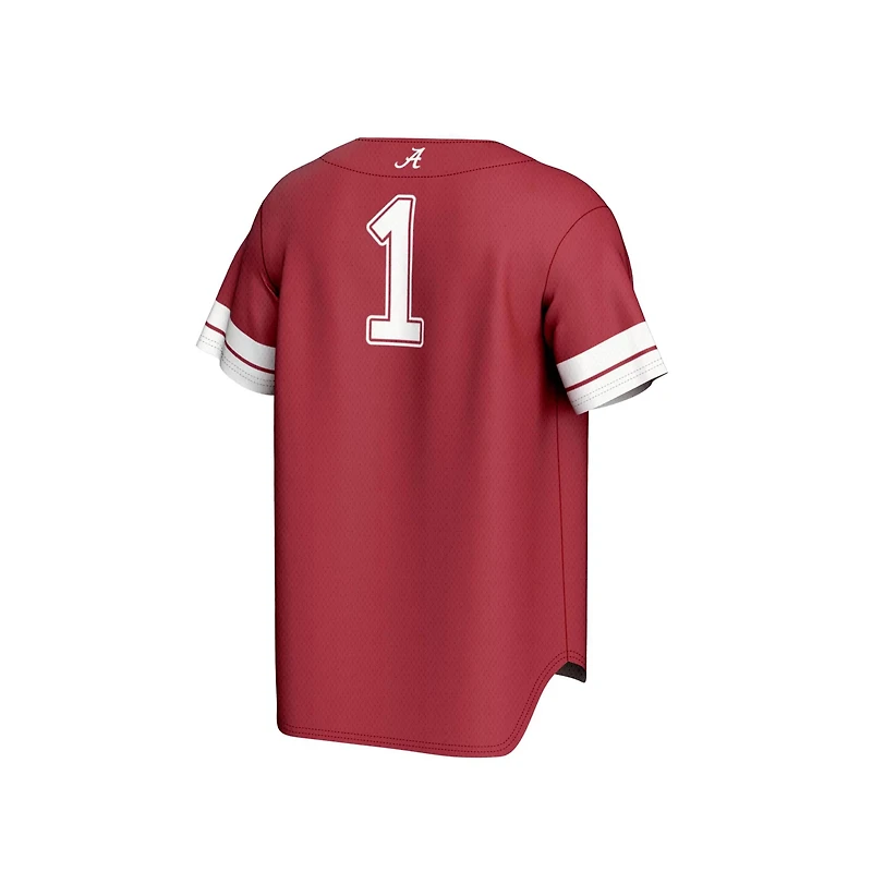 GameDay Greats 1 Alabama Tide Lightweight Collegiate Baseball Fashion Jersey