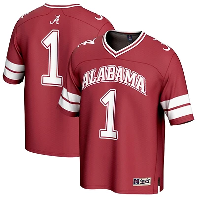 GameDay Greats 1 Alabama Tide Lightweight Collegiate Football Fashion Jersey