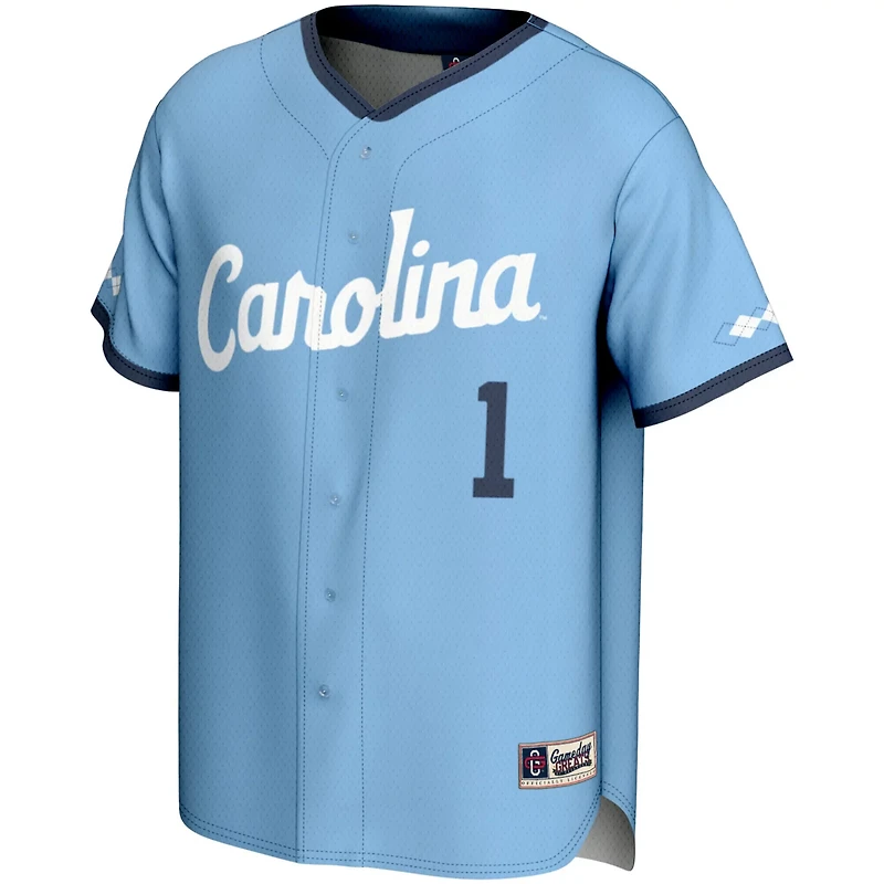 GameDay Greats 1 Carolina North Tar Heels Lightweight Baseball Jersey