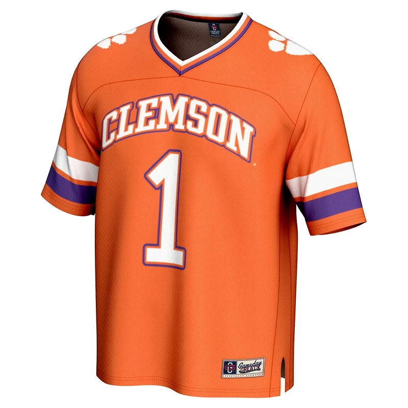 GameDay Greats 1 Clemson Tigers Lightweight Collegiate Football Fashion Jersey