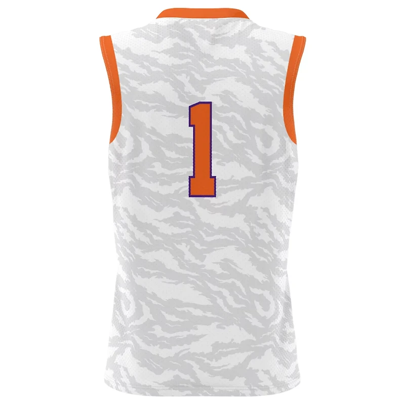GameDay Greats 1 Clemson Tigers Tiger Print Lightweight Basketball Jersey
