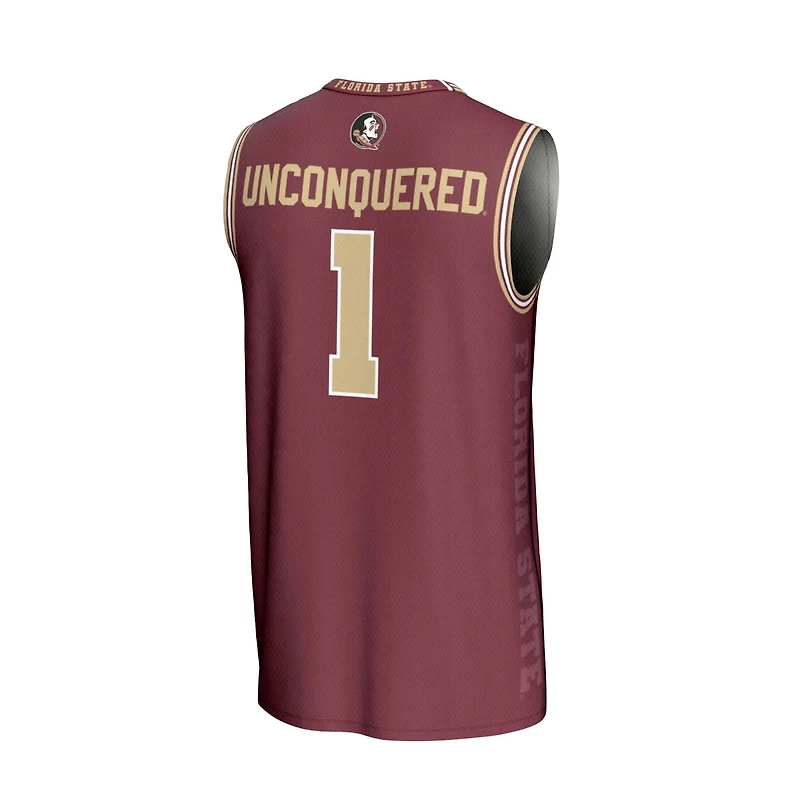 GameDay Greats 1 Florida State Seminoles Lightweight Icon Print Basketball Jersey