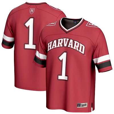 GameDay Greats 1 Harvard Lightweight Collegiate Football Fashion Jersey