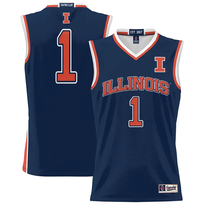 GameDay Greats 1 Illinois Fighting Illini Lightweight Basketball Jersey