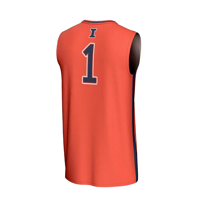 GameDay Greats 1 Illinois Fighting Illini Lightweight Collegiate Basketball Fashion Jersey