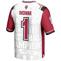 GameDay Greats 1 Indiana Hoosiers College Football Playoff 2025 National Champions Commemorative Lightweight Fashion Jersey