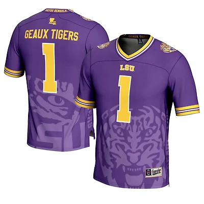 GameDay Greats 1 LSU Tigers Icon Print Football Fashion Jersey
