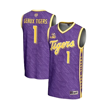 GameDay Greats 1 LSU Tigers Lightweight Highlight Print Basketball Jersey