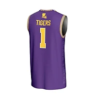 GameDay Greats 1 LSU Tigers Lightweight Icon Print Basketball Jersey