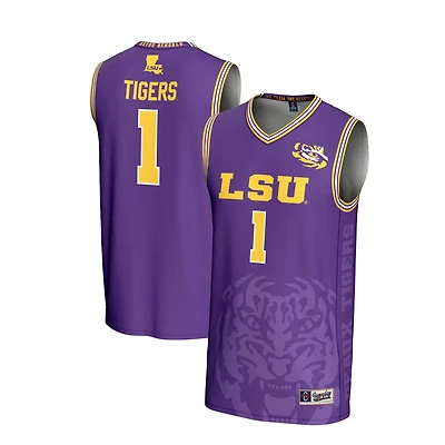 GameDay Greats 1 LSU Tigers Lightweight Icon Print Basketball Jersey