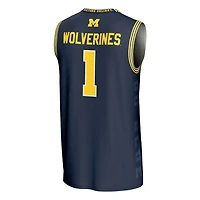 GameDay Greats 1 Michigan Wolverines Icon Print Lightweight Basketball Fashion Jersey