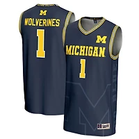 GameDay Greats 1 Michigan Wolverines Icon Print Lightweight Basketball Fashion Jersey