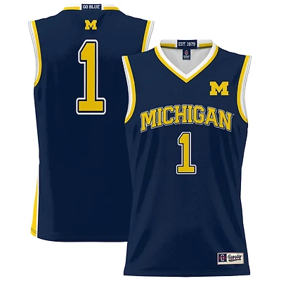 GameDay Greats 1 Michigan Wolverines Lightweight Basketball Jersey