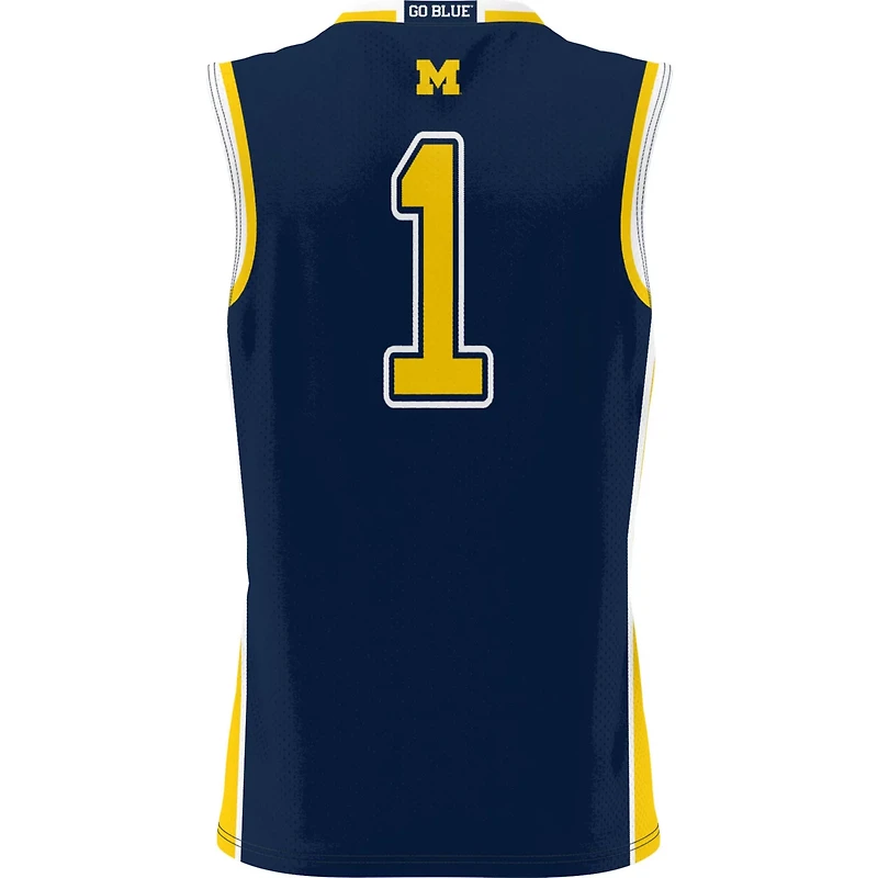 GameDay Greats 1 Michigan Wolverines Lightweight Basketball Jersey