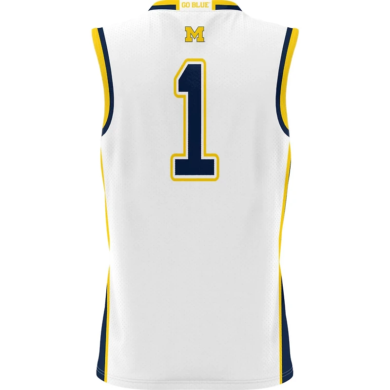 GameDay Greats 1 Michigan Wolverines Lightweight Basketball Jersey