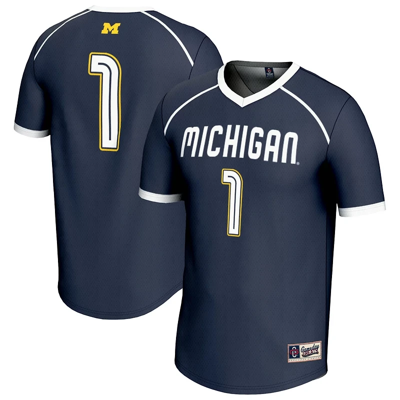 GameDay Greats 1 Michigan Wolverines Lightweight Women's Lacrosse Fashion Jersey