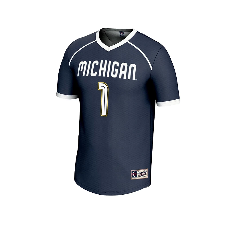 GameDay Greats 1 Michigan Wolverines Lightweight Women's Lacrosse Fashion Jersey