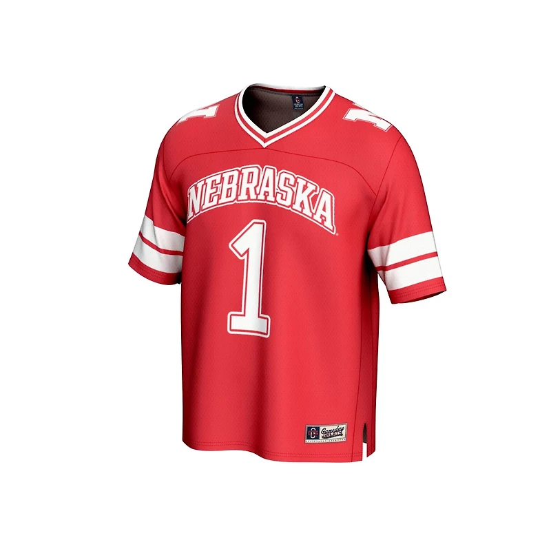 GameDay Greats 1 Nebraska Huskers Lightweight Collegiate Football Fashion Jersey