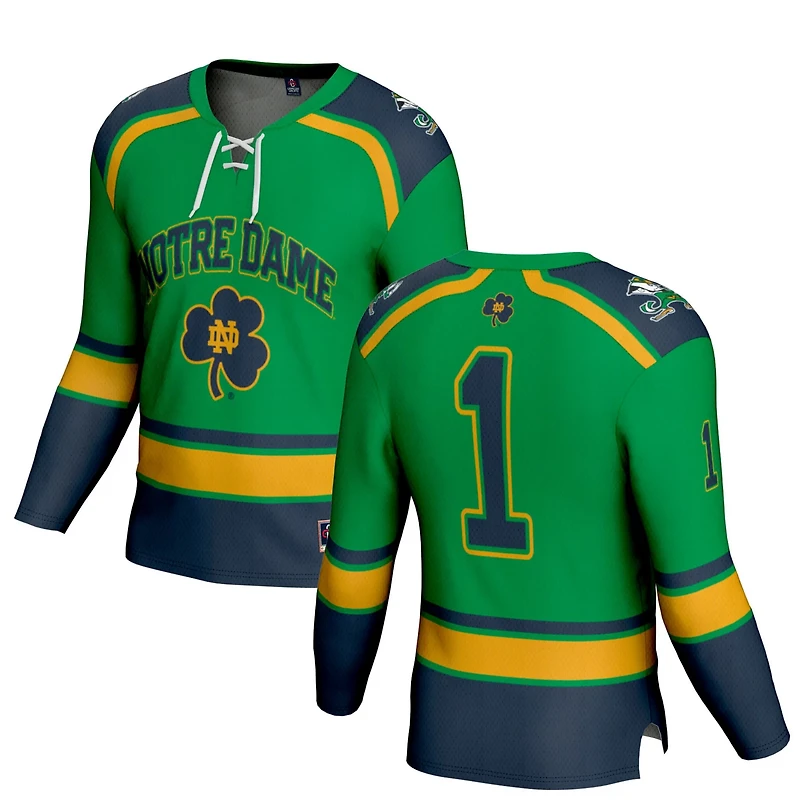 GameDay Greats 1 Notre Dame Fighting Irish Lightweight Collegiate Hockey Fashion Jersey