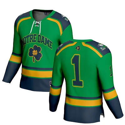 GameDay Greats 1 Notre Dame Fighting Irish Lightweight Collegiate Hockey Fashion Jersey