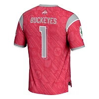 GameDay Greats 1 Ohio State Buckeyes Highlight Print Football Fashion Jersey