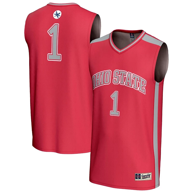 GameDay Greats 1 Ohio State Buckeyes Lightweight Basketball Fashion Jersey