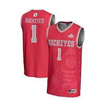 GameDay Greats 1 Ohio State Buckeyes Lightweight Icon Print Basketball Jersey