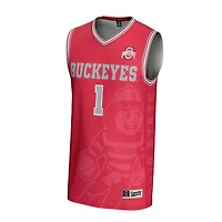 GameDay Greats 1 Ohio State Buckeyes Lightweight Icon Print Basketball Jersey