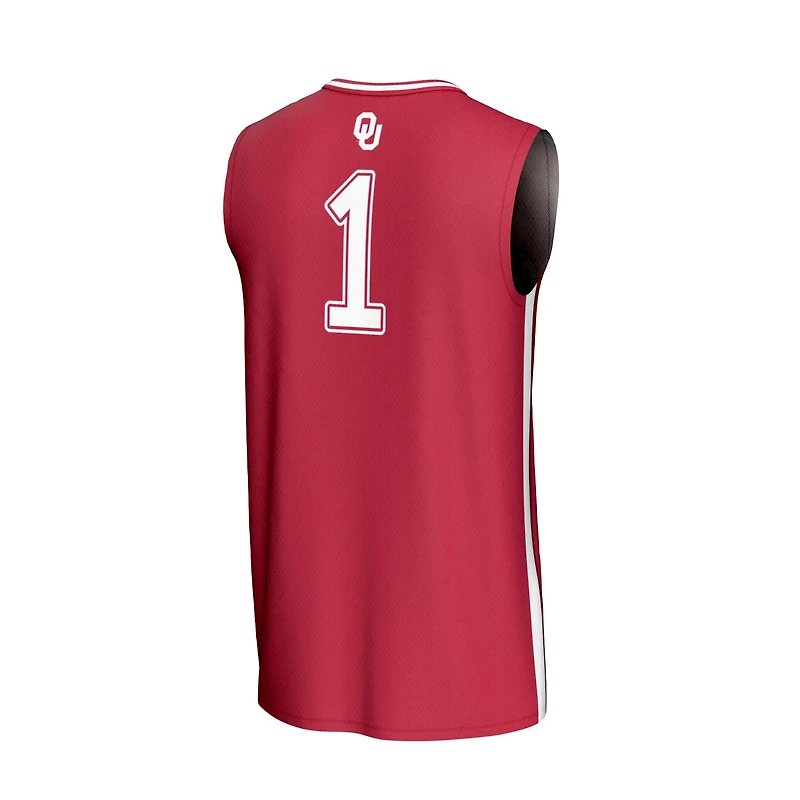 GameDay Greats 1 Oklahoma Sooners Lightweight Collegiate Basketball Fashion Jersey