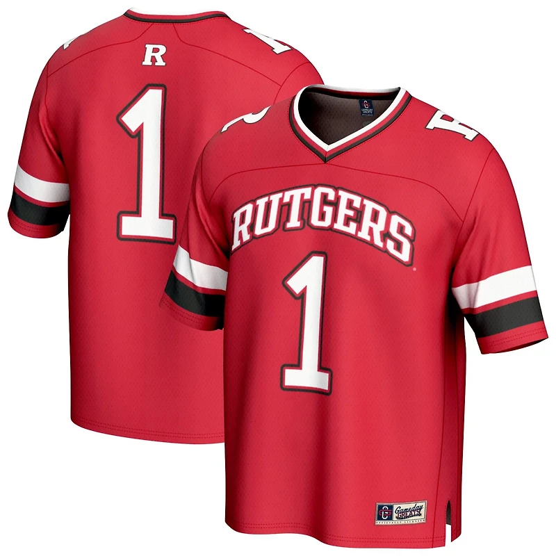 GameDay Greats 1 Rutgers Knights Lightweight Collegiate Football Fashion Jersey