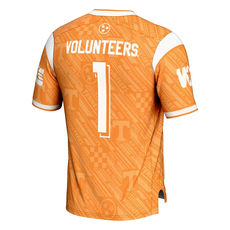 GameDay Greats 1 Tennessee Volunteers Highlight Print Football Fashion Jersey