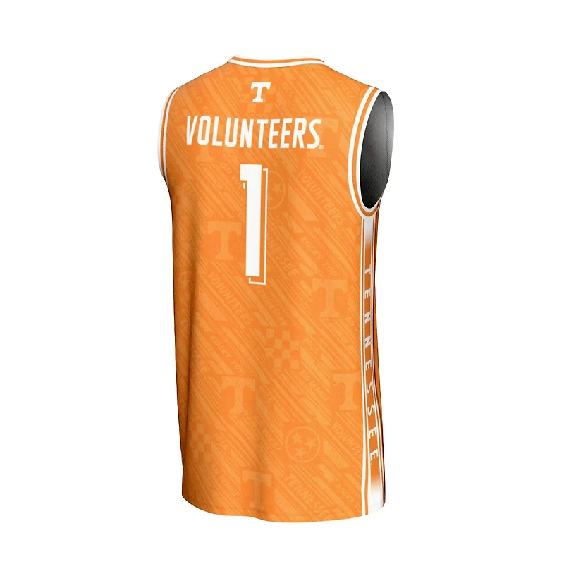 GameDay Greats 1 Tennessee Volunteers Lightweight Highlight Print Basketball Jersey